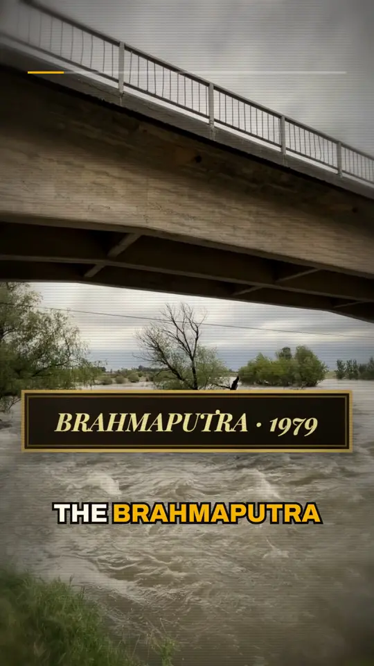 Setup: In 1979, floods swept across the Brahmaputra River in India.
